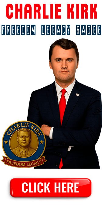 Charlie Kirk Freedom Legacy Badge