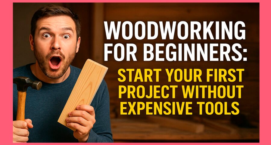 Woodworking for Beginners: How to Start Your First Project Without Expensive Tools