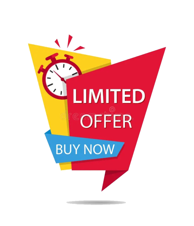 offer time sale promotion icon clock discount banner promo tag last chance label alarm countdown limited red logo 196994574