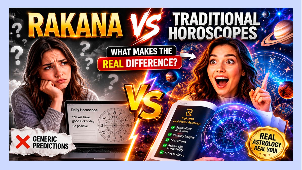 Rakana vs Traditional Horoscope Sites – What Makes Real Planet Astrology Different